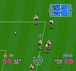 Super Cup Soccer screenshot 2 for Super Famicom
